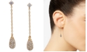 Eliot Danori Gold-Tone Pav&eacute; Drop Earrings, Created for Macy's